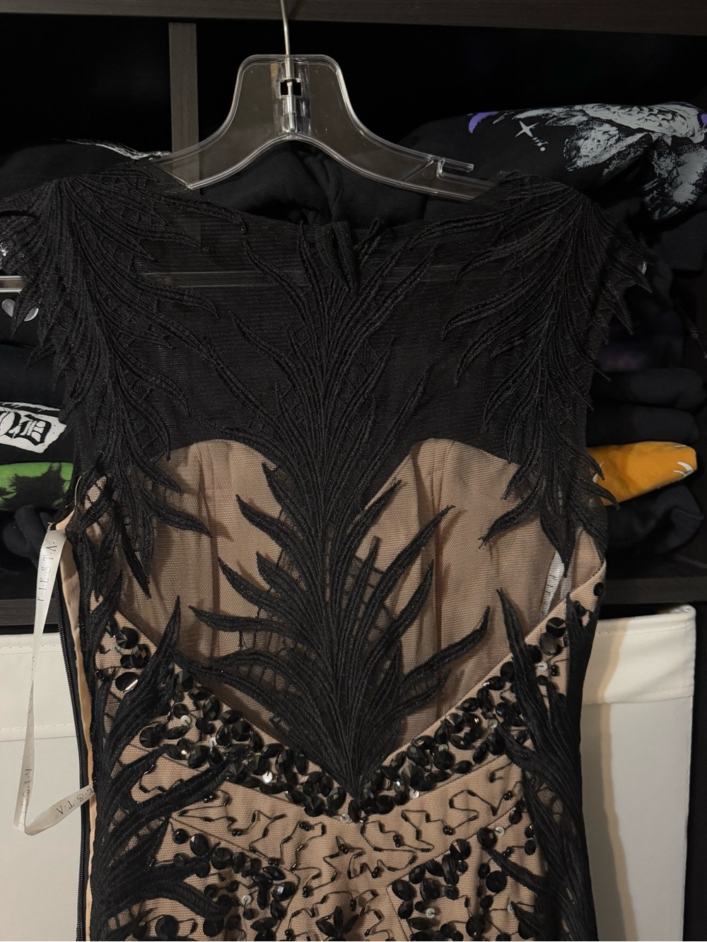 Beautiful event dress - New - size XS - floor length, sequins, lace sexy pretty - Picture 6 of 8